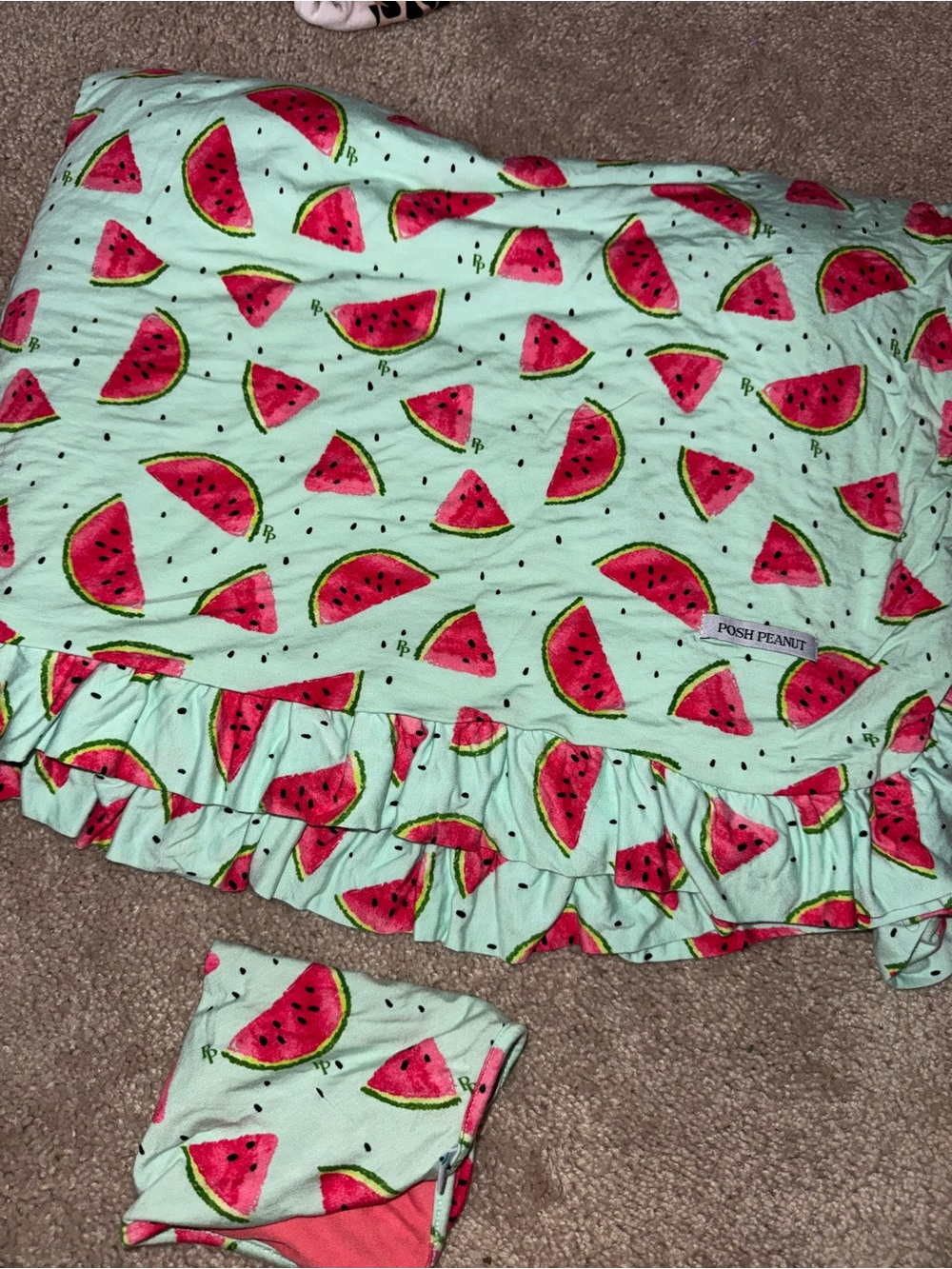 Posh Peanut Mint and Pink Watermelon Luxe Patoo and Lovey